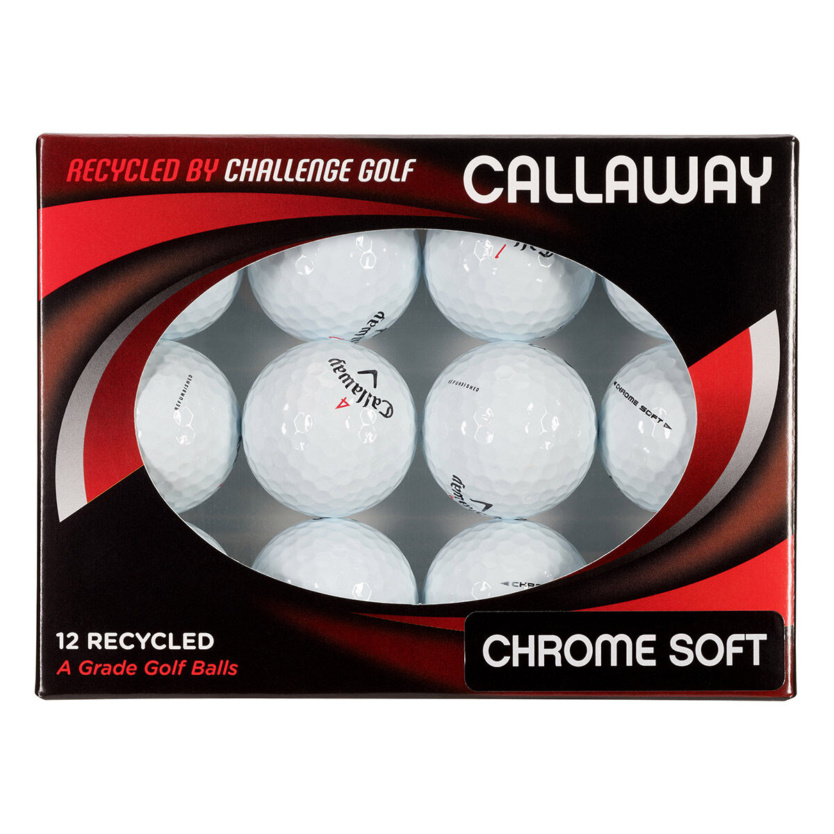 12 balles de golf recyclées Challenge Golf ChromeSoft, homme, Blanc | Online Golf
