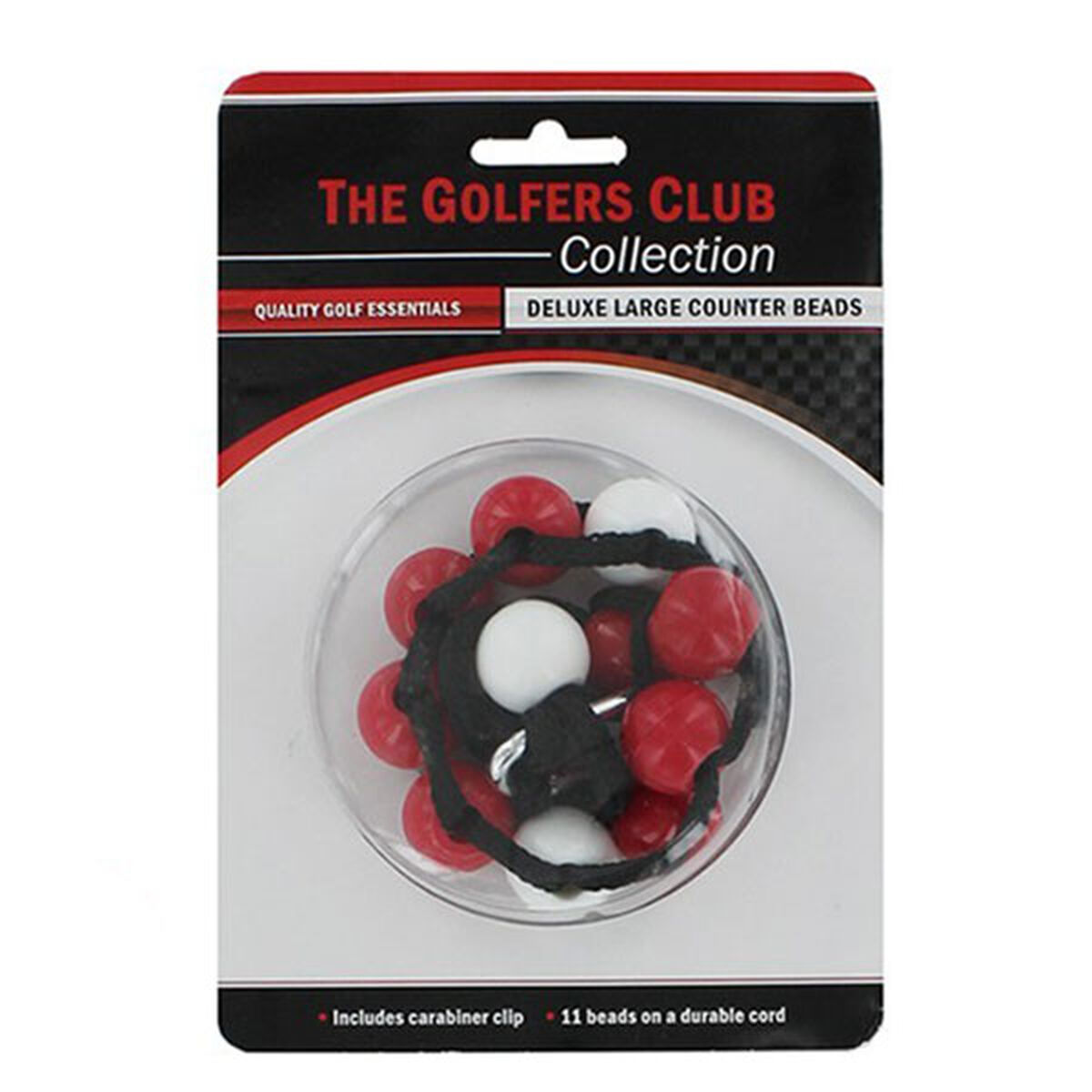 Compteur à grandes perles Deluxe The Golfers Club, homme, Rouge/Blanc | Online Golf