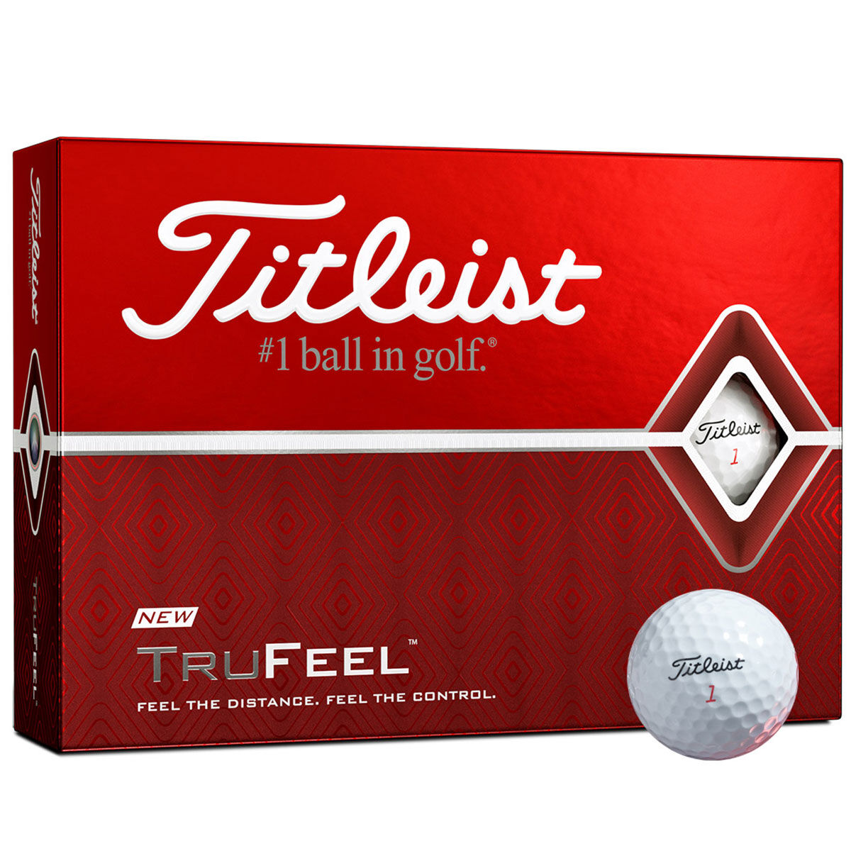 12 Balles de golf Titleist TruFeel, homme, Blanc | Online Golf