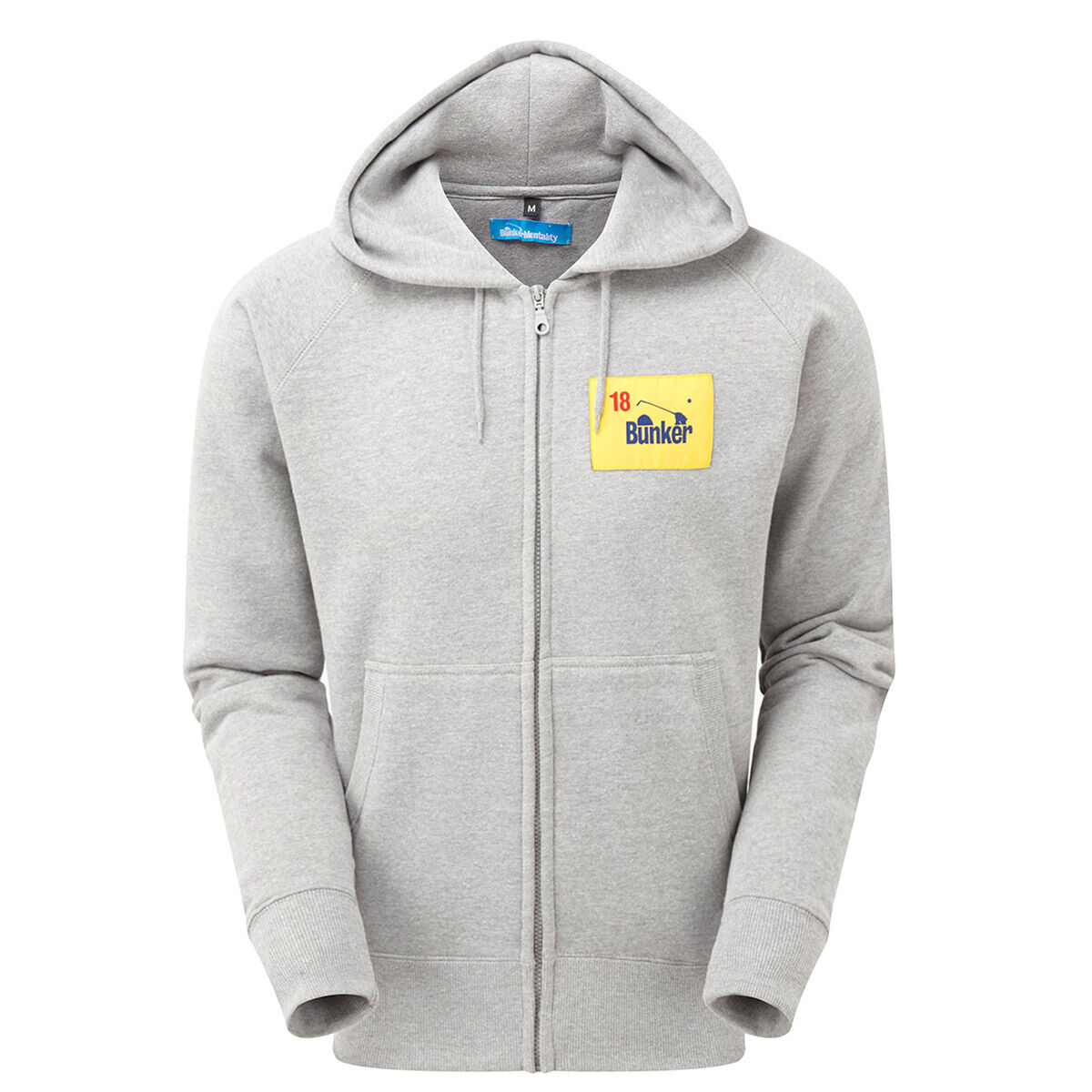 Sweatshirt à capuche Bunker Mentality Limited Edition Patch, homme, Petit, Gris | Online Golf