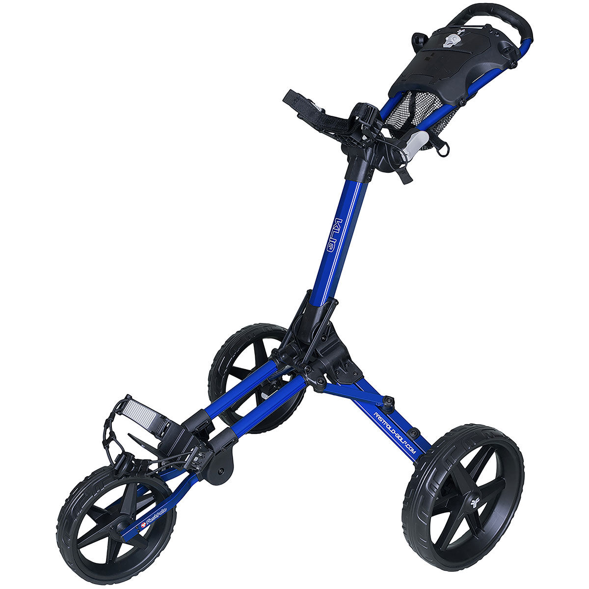 Chariot Fast Fold Kliq 3 Wheel Push, homme, Shiny blue black | Online Golf