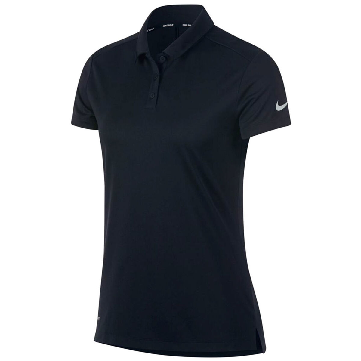 Polo Nike Golf Dry Pour Femme, femme, Large, Noir/Argent | Online Golf