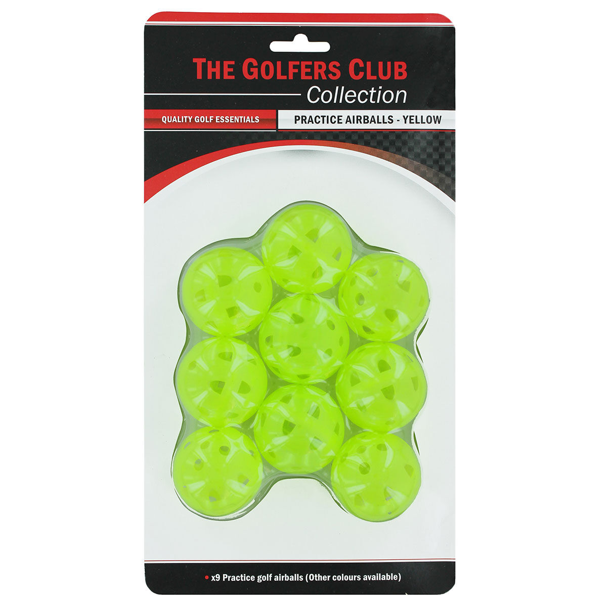 Balles de pratique à débit d'air The Golfers Club, homme, Jaune | Online Golf