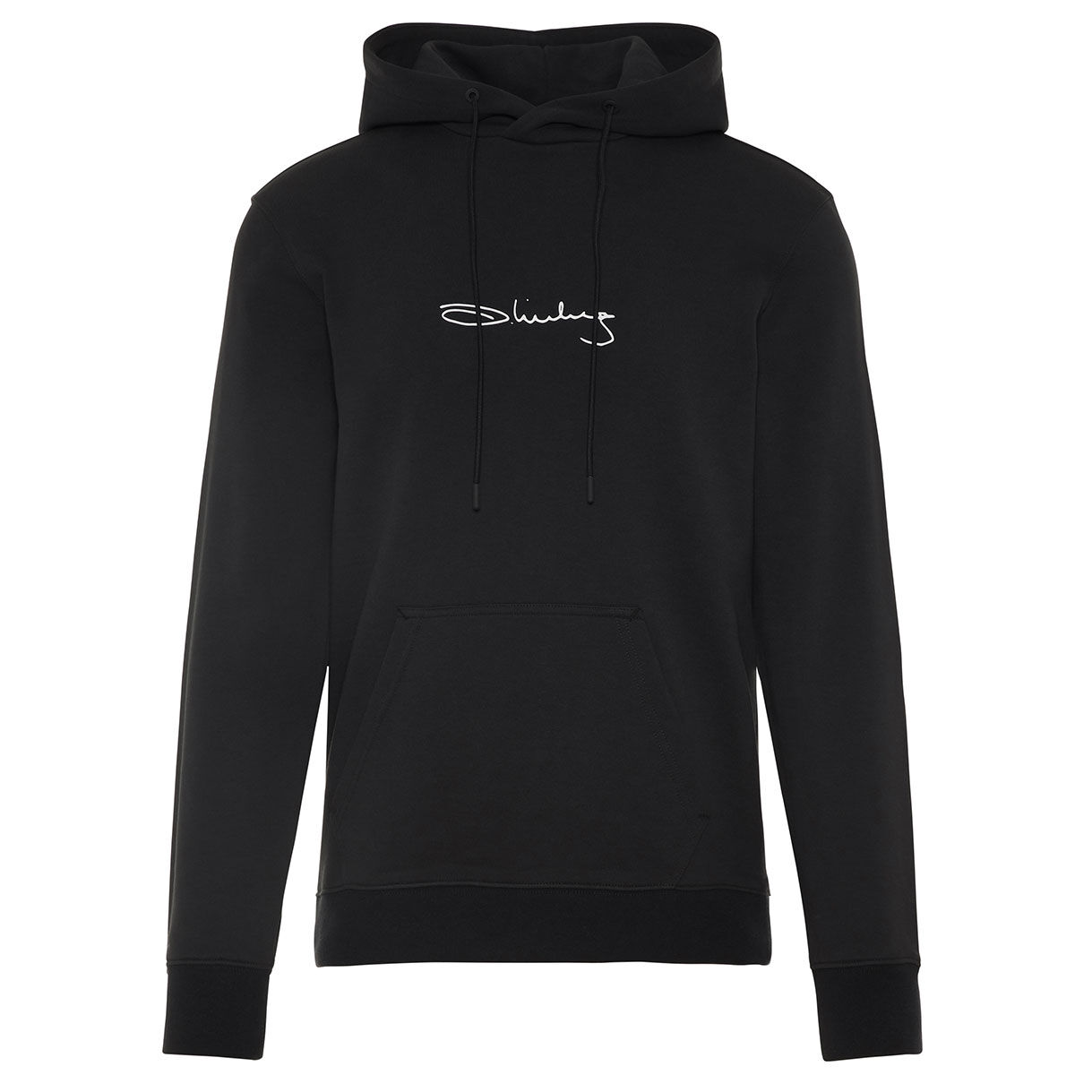 Pull J.Lindeberg Iconic French Terry Hoodie, homme, Petit, Noir | Online Golf