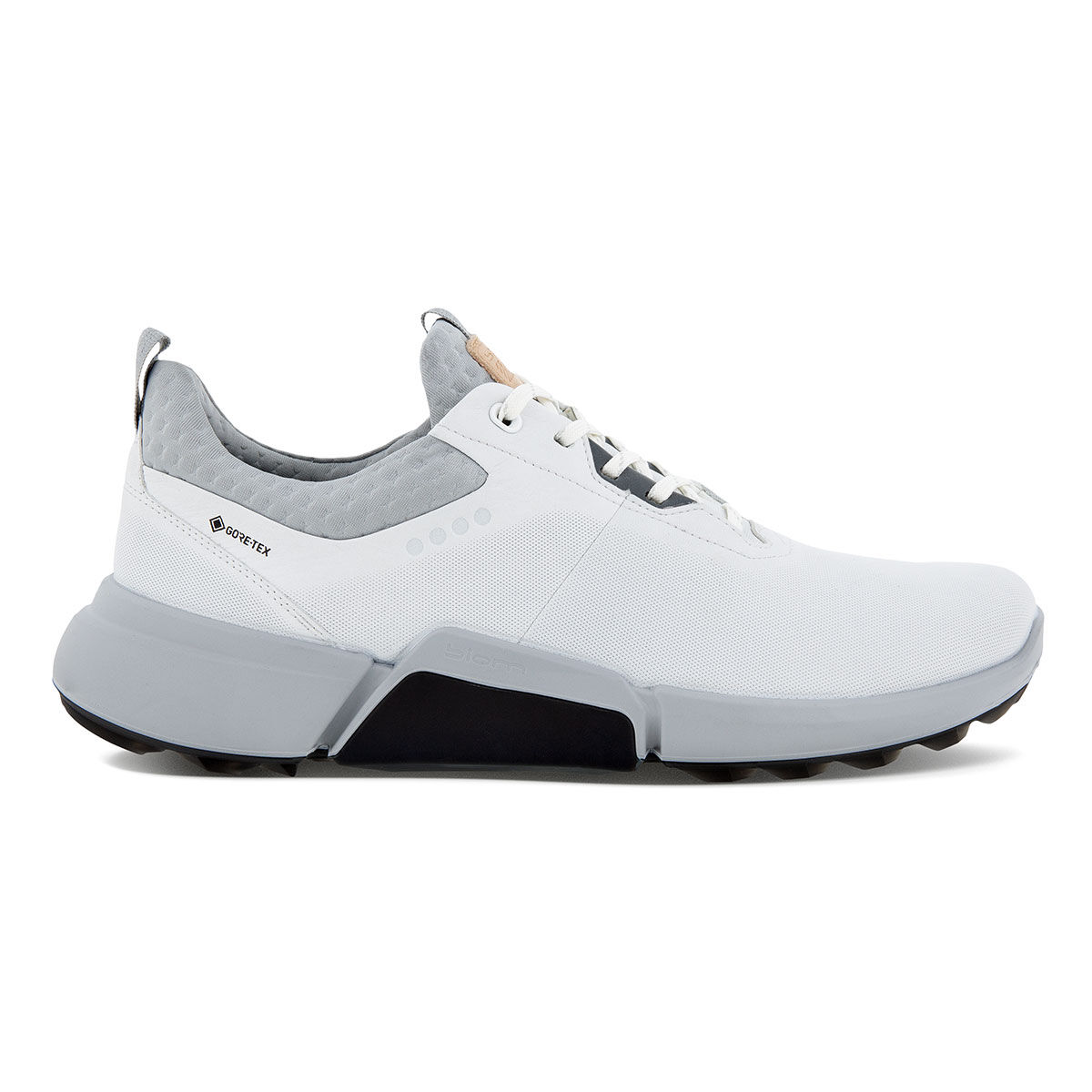 Chaussures ECCO BIOM H4 Spikeless, homme, 7.5, Blanc/Béton, Normal | Online Golf