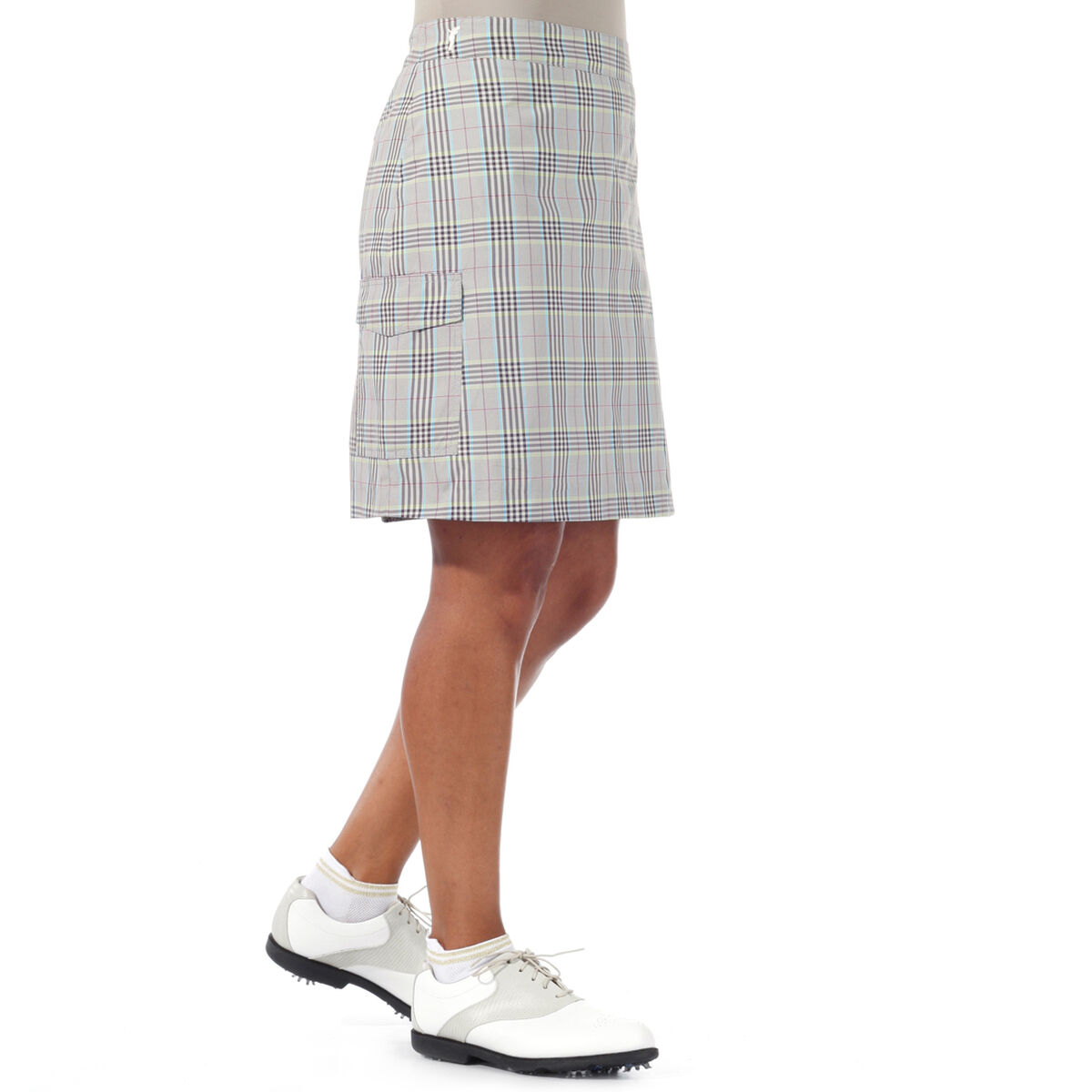 Jupe-short GOLFINO Checked pour femmes, femme, Beige, 16 | Online Golf