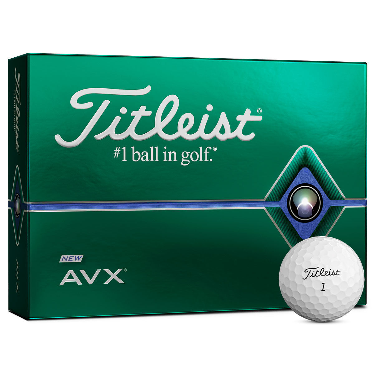 12 Balles De Golf Titleist AVX 2020, homme, Blanc | Online Golf