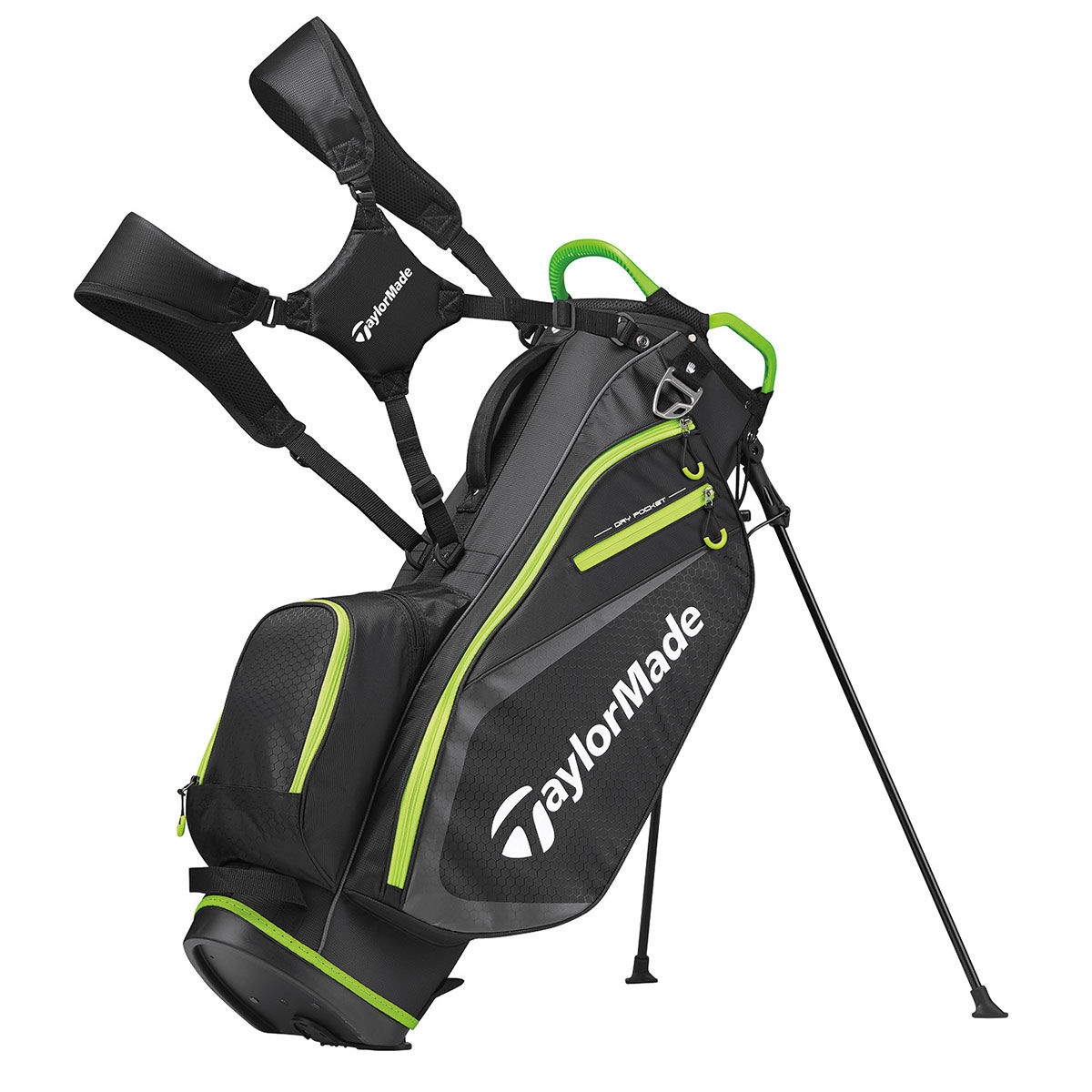 TMade Select Plus Golf Stand Bag Master Item, homme, Noir/Vert citron | Online Golf