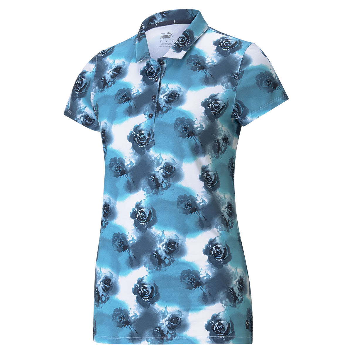 Polo PUMA Golf CLOUDSPUN Watercolour Floral pour femmes, femme, XS, Navy blazer/scuba blue | Online 