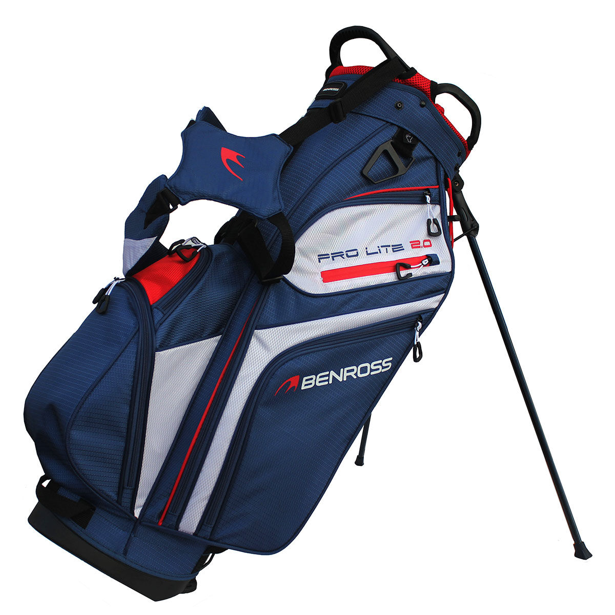 Sac trépied Benross PRO LITE 2.0, homme, Navy/white/red | Online Golf