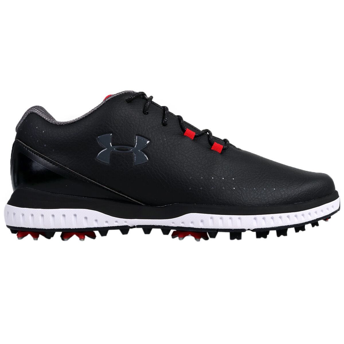 Under Armour Mens Black and Grey Medal RST Regular Fit Golf Shoes, Size: 10