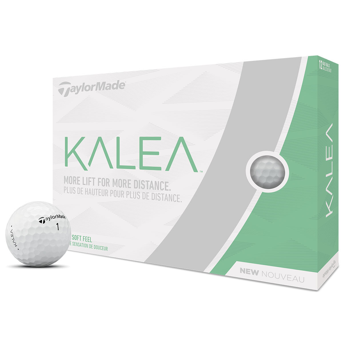 12 Balles de golf TaylorMade Kalea pour femmes, femme, Blanc | Online Golf