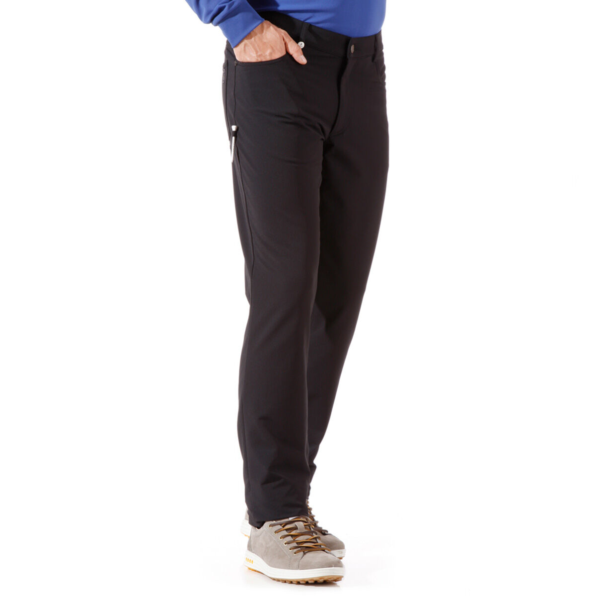 Pantalon GOLFINO 5-Pocket Techno Stretch Brushed, homme, Longue, Noir, 40 | Online Golf
