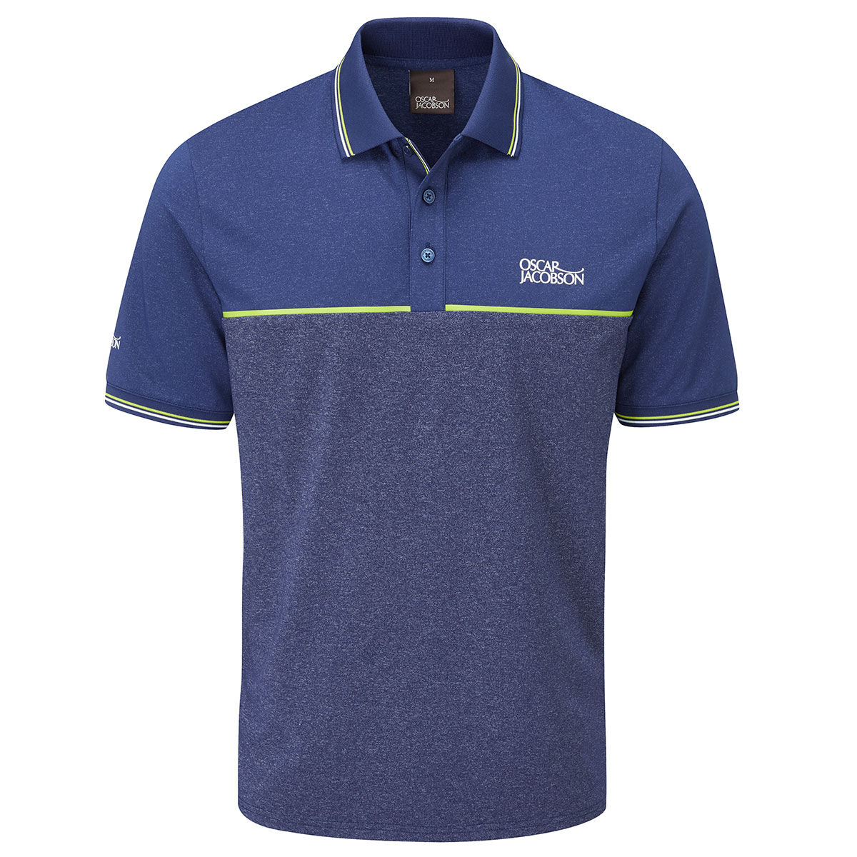 Polo Oscar Jacobson Belford, homme, Small, Navy marl | Online Golf
