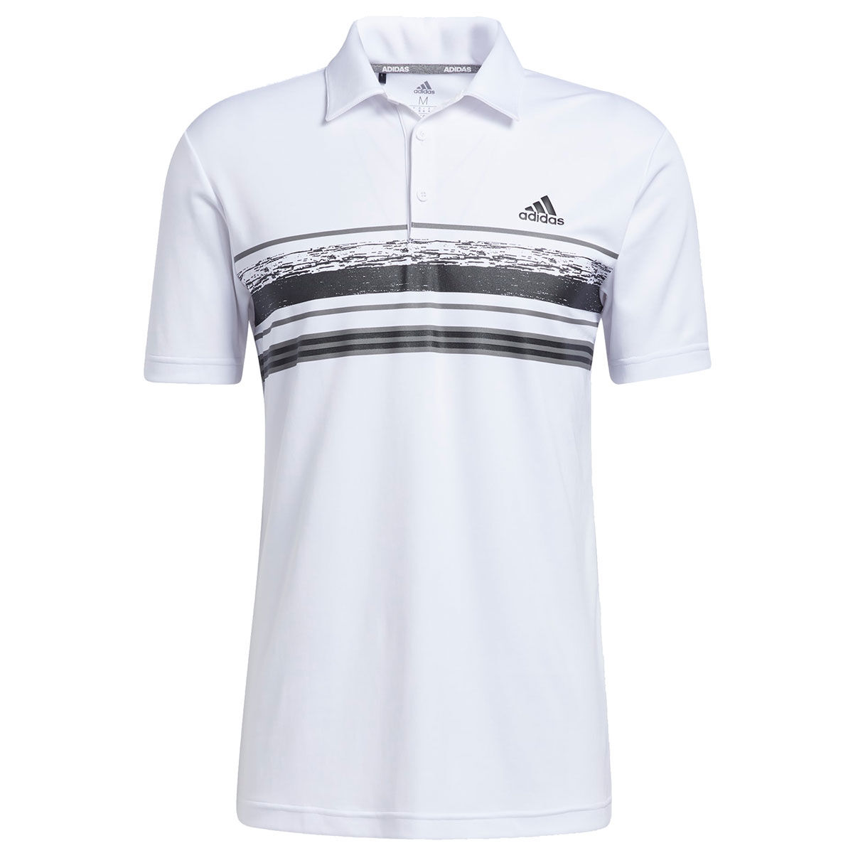 Polo adidas Golf Core Novelty Stripe, homme, Petit, Blanc/Noir | Online Golf