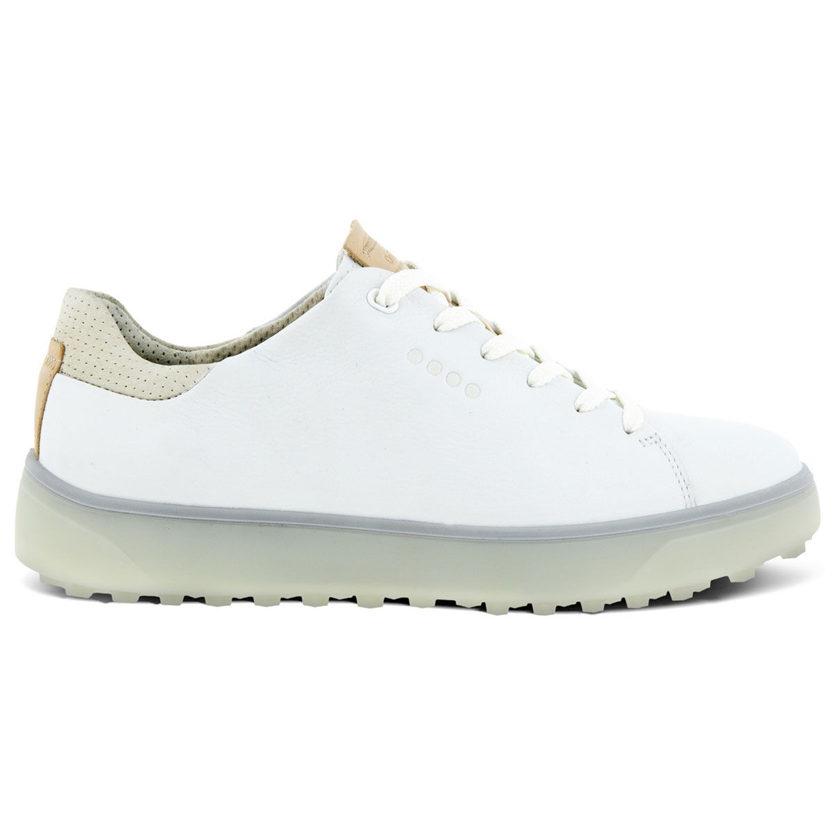 Chaussures ECCO Golf Tray pour femmes, femme, 4-4.5, Blanc/Gris, Normal | Online Golf