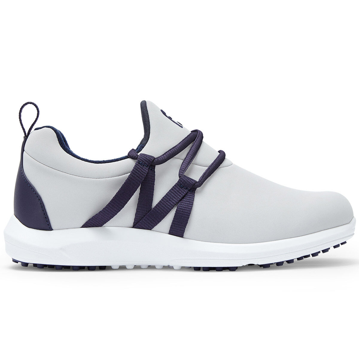 Chaussures FootJoy Leisure Slip-On pour femmes, femme, 4, Light grey/navy, Large | Online Golf