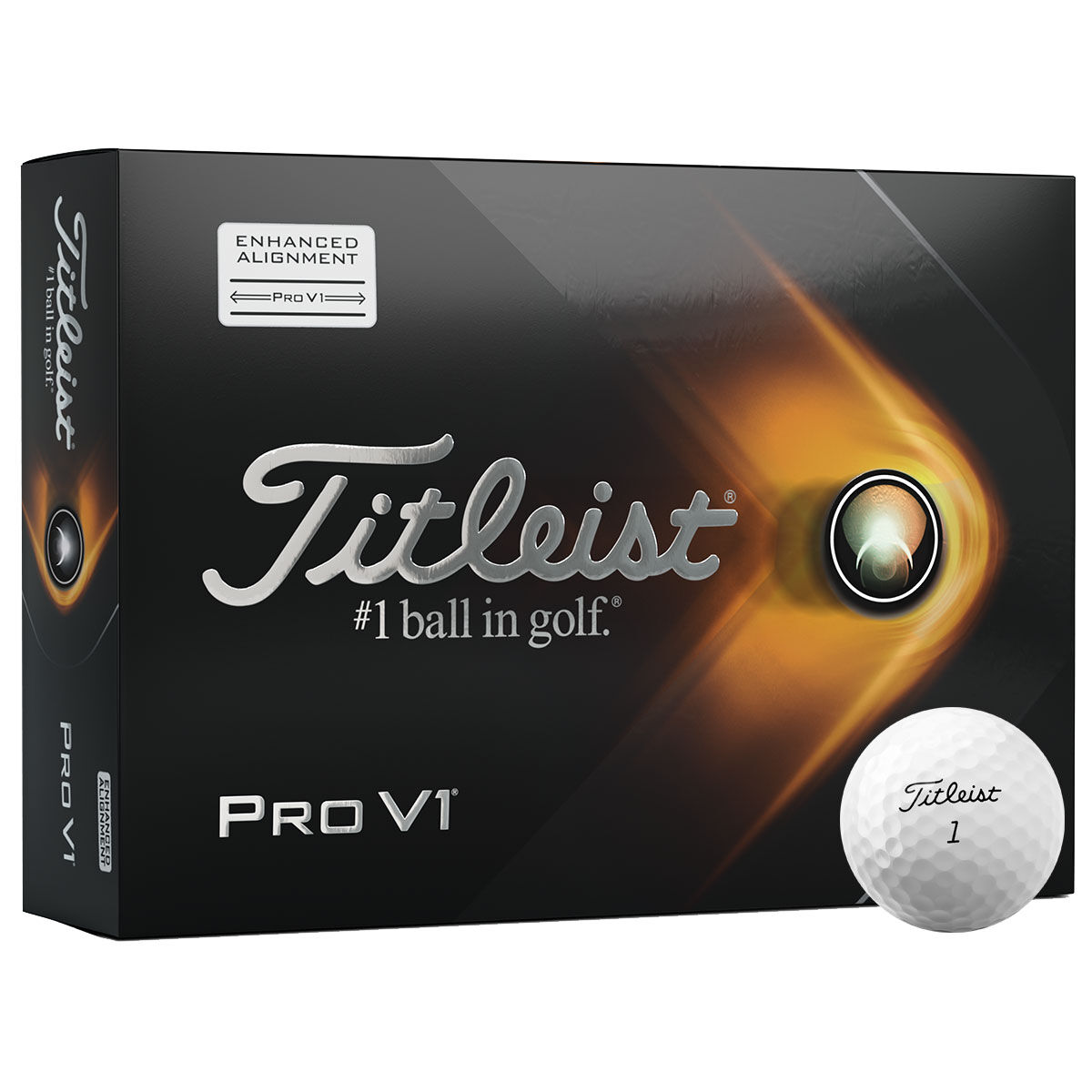 12 Balles de golf Titleist Pro V1 AIM 2021, homme, White | Online Golf