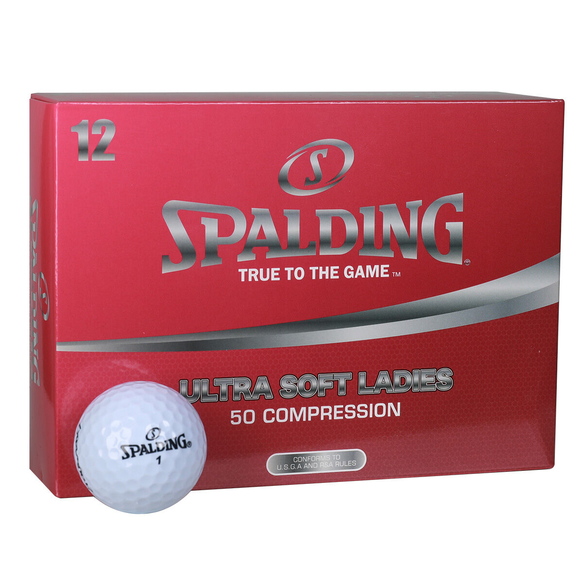 12 balles de golf Spalding Ultra Soft pour femmes, femme, Blanc/Noir | Online Golf