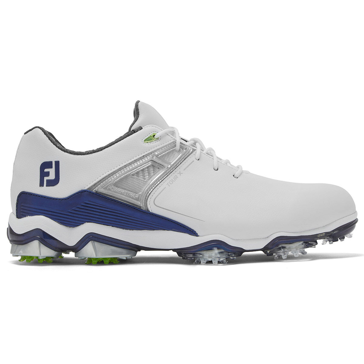 Chaussures FootJoy Tour X, homme, 7, Blanc/Marine, Normal | Online Golf