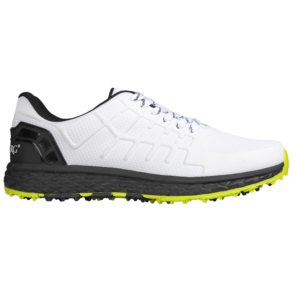 Chaussures Stromberg Razor, homme, 7, White/black/lime | Online Golf