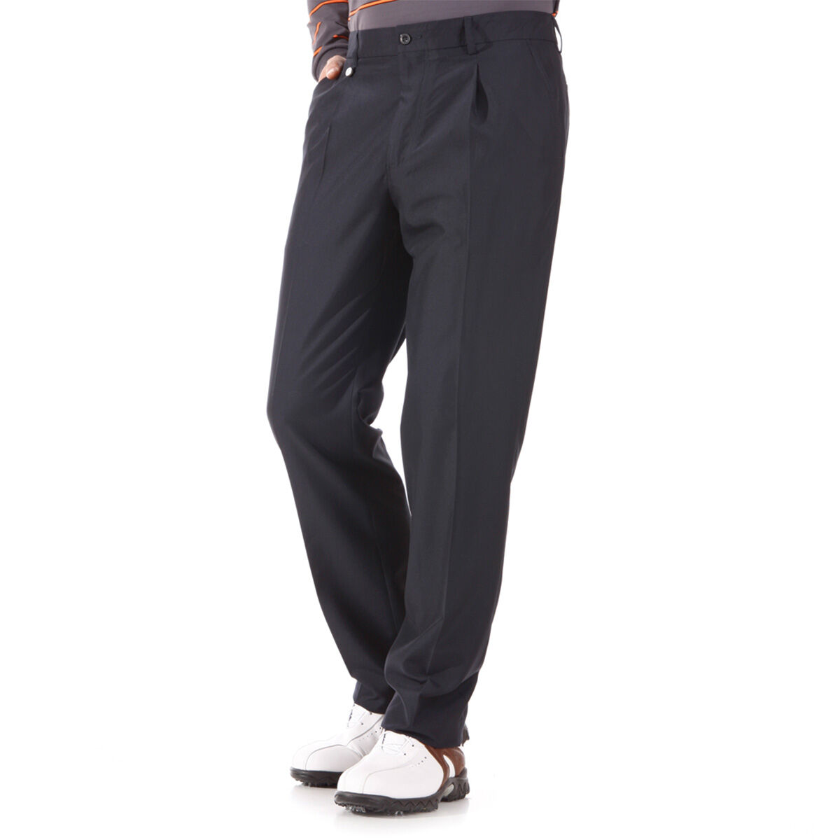 Pantalon GOLFINO Classic Microfibre Pleated, homme, Longue, Bleu, 40 | Online Golf
