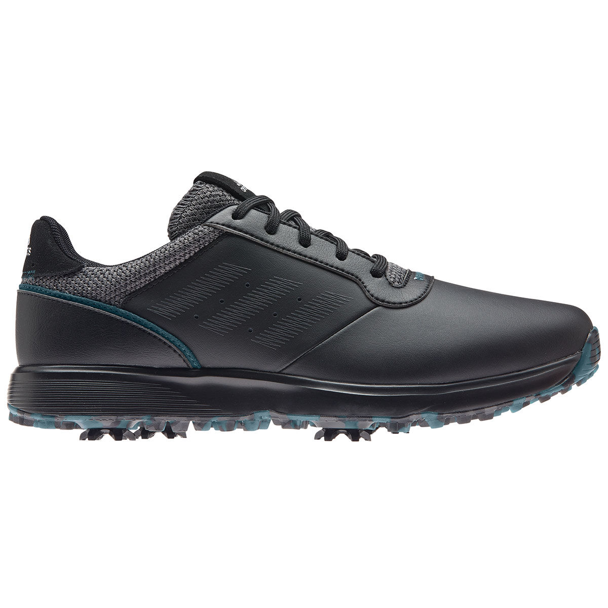 Chaussures adidas Golf S2G cuir, homme, 8, Black/grey/teal | Online Golf