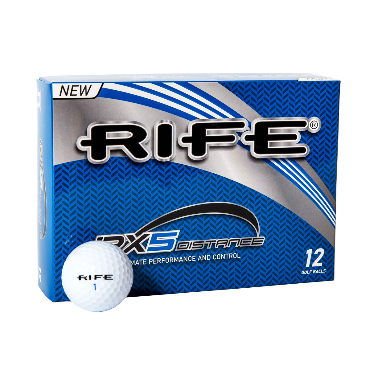 12 Balles de golf Rife RX5 Distance, homme, Blanc | Online Golf