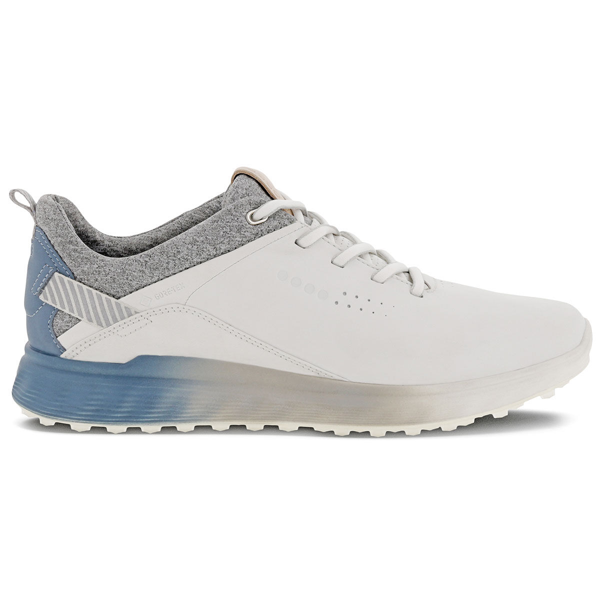 ECCO Womens Golf S-Three Golf Shoes, Female, 4-4.5, White/mirage, Regular | Online Golf