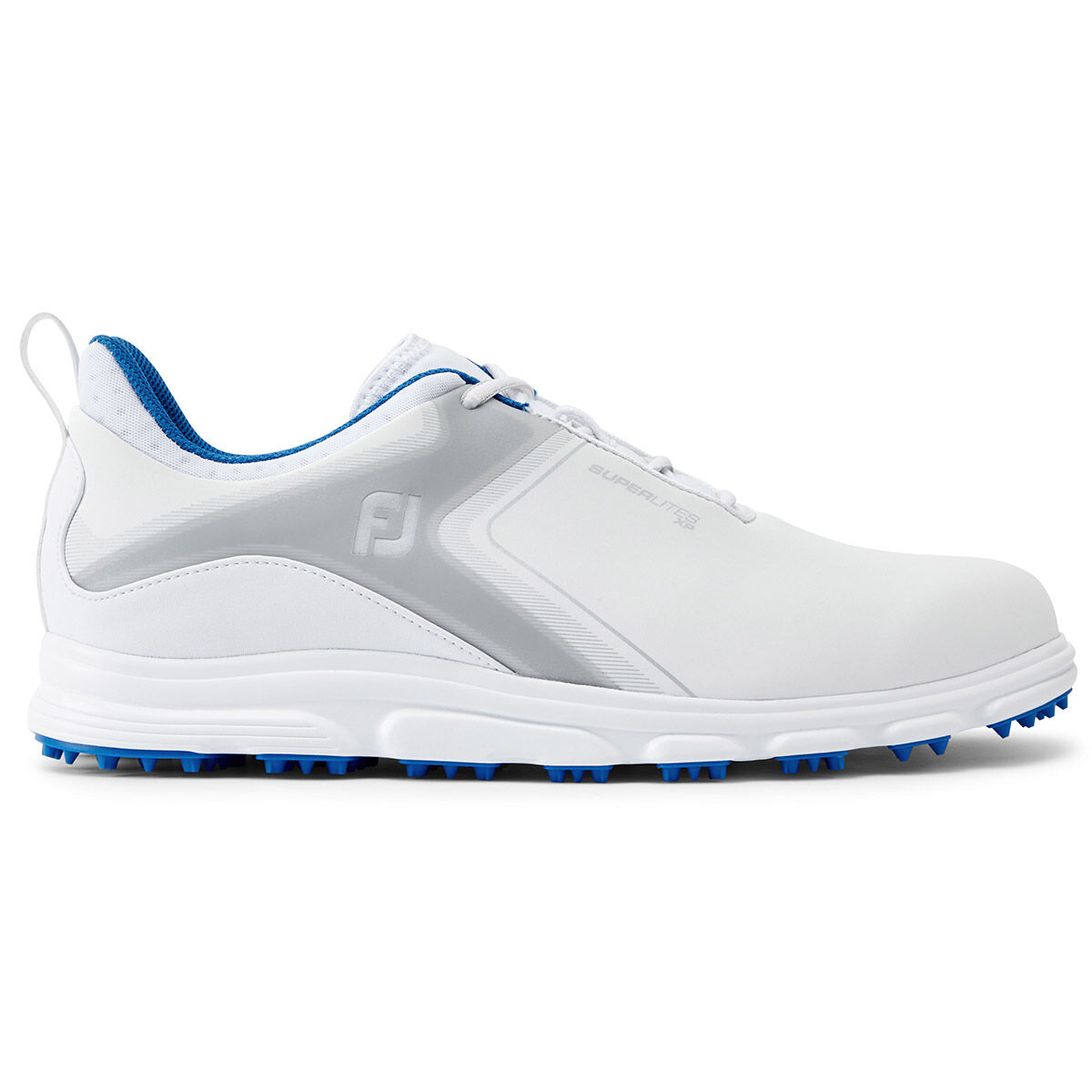 Chaussures FootJoy Superlites XP, homme, 7, White/grey/blue, Normal | Online Golf