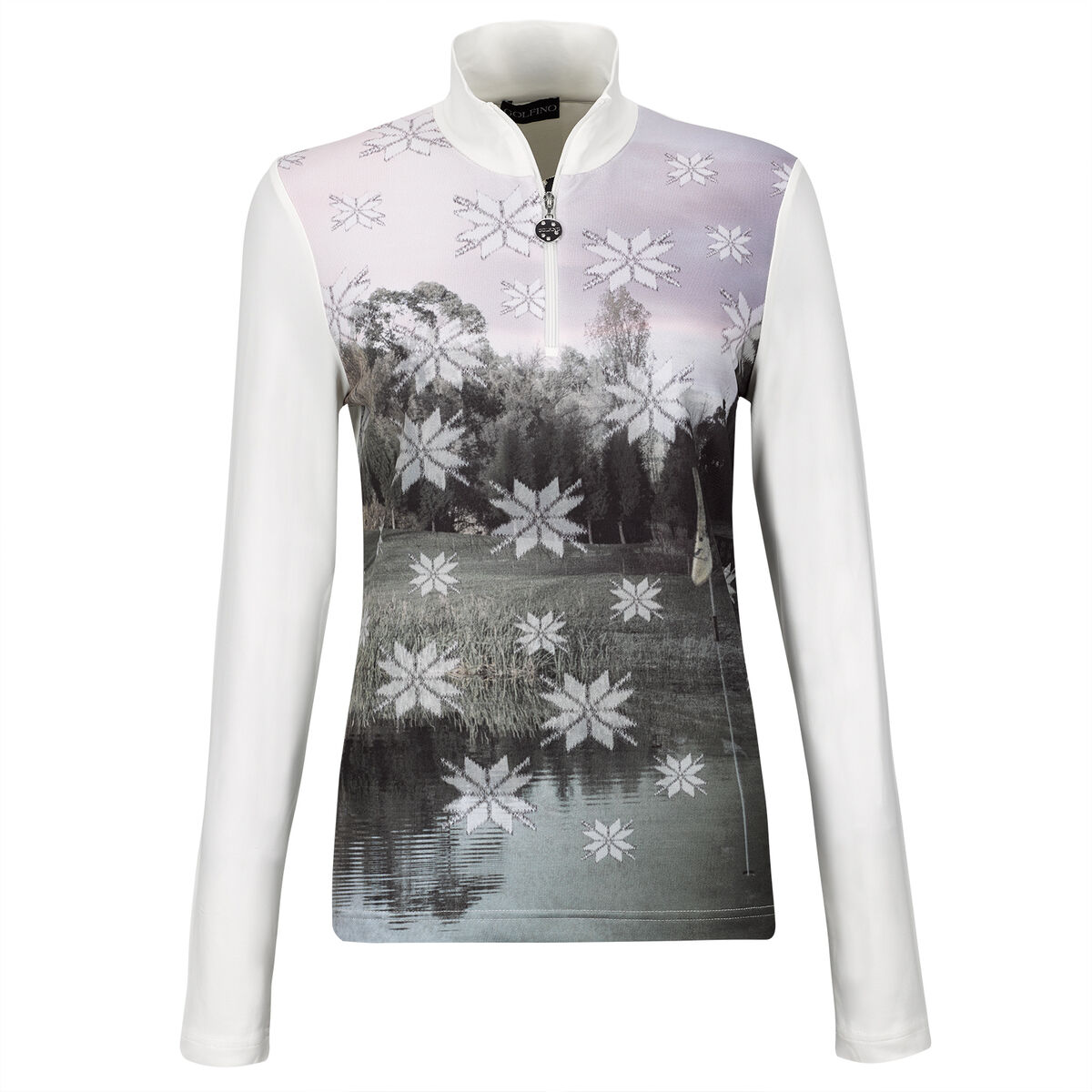 Vêtement intermédiaire GOLFINO Winter Power pour femmes, femme, 10, Blanc | Online Golf