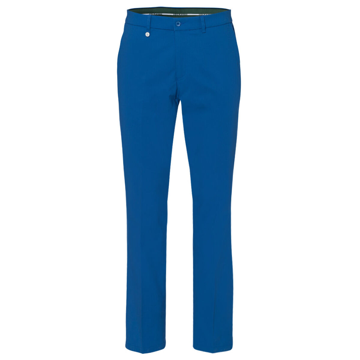 Pantalon GOLFINO Techno Stretch Flat Front, homme, Longue, Bleu, 38 | Online Golf