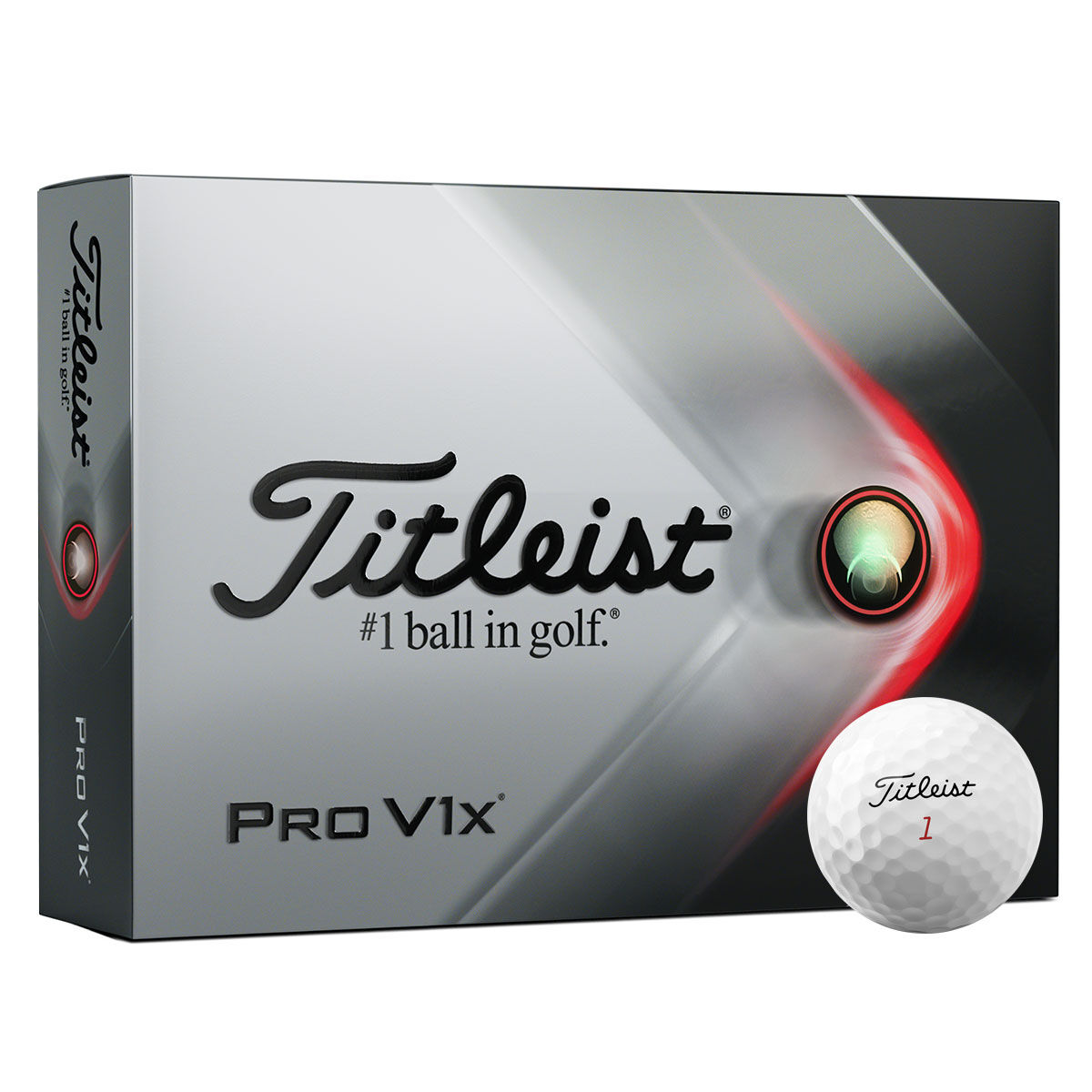 12 Balles de golf Titleist Pro V1x 2021, homme, Blanc | Online Golf