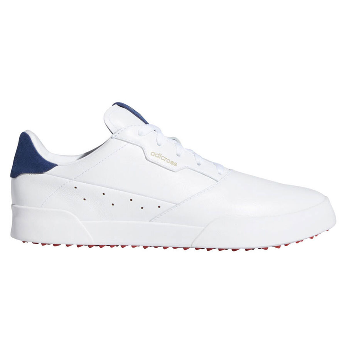 Chaussures adidas Golf Adicross Retro, homme, 7, White/tech indigo, Large | Online Golf