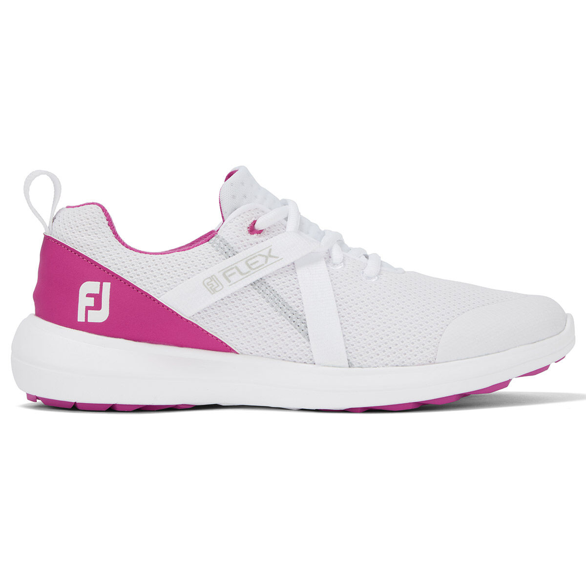 Chaussures FootJoy Flex pour femmes, femme, 4, Blanc/Rose, Normal | Online Golf