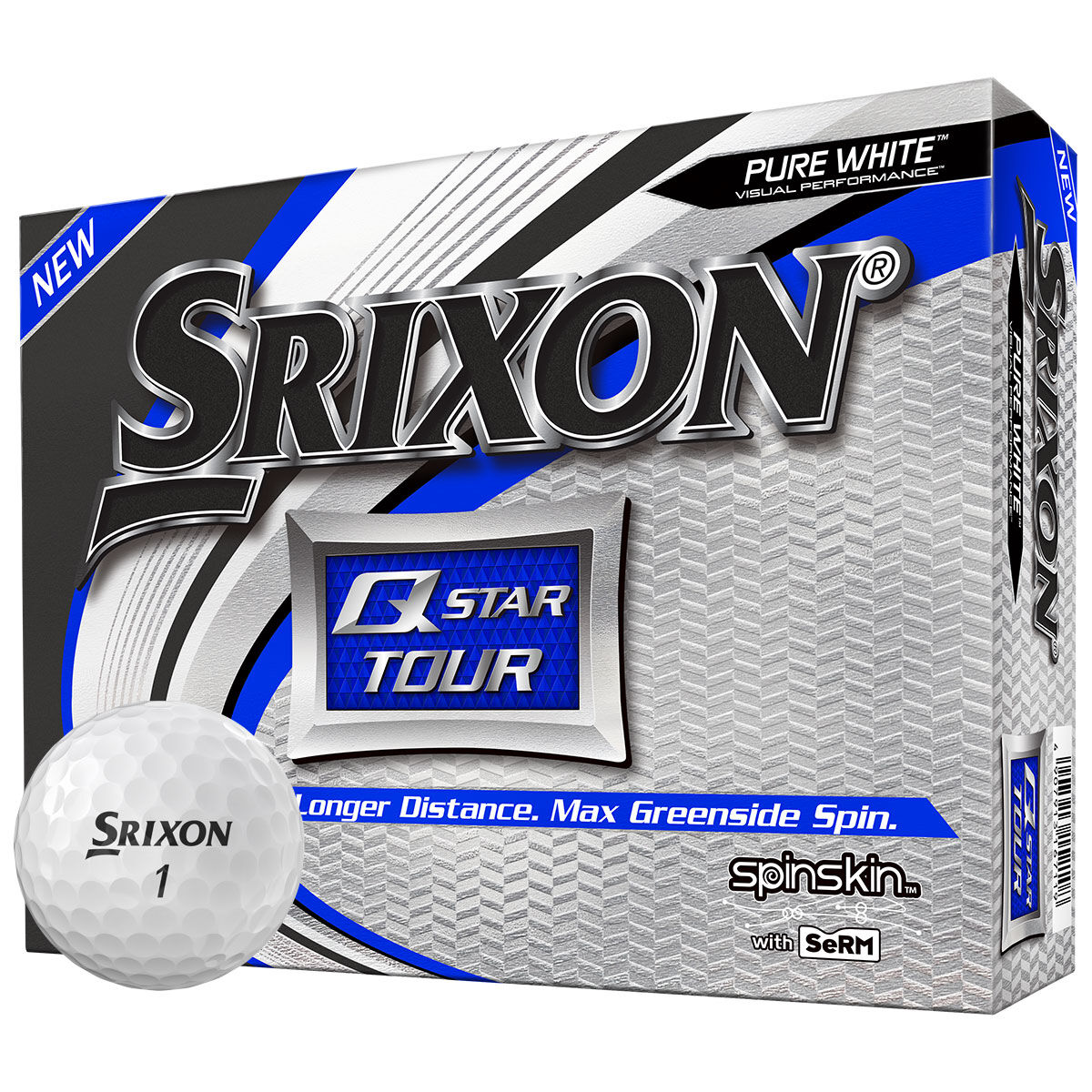 12 Balles de golf Srixon Q-STAR TOUR, homme, Blanc | Online Golf