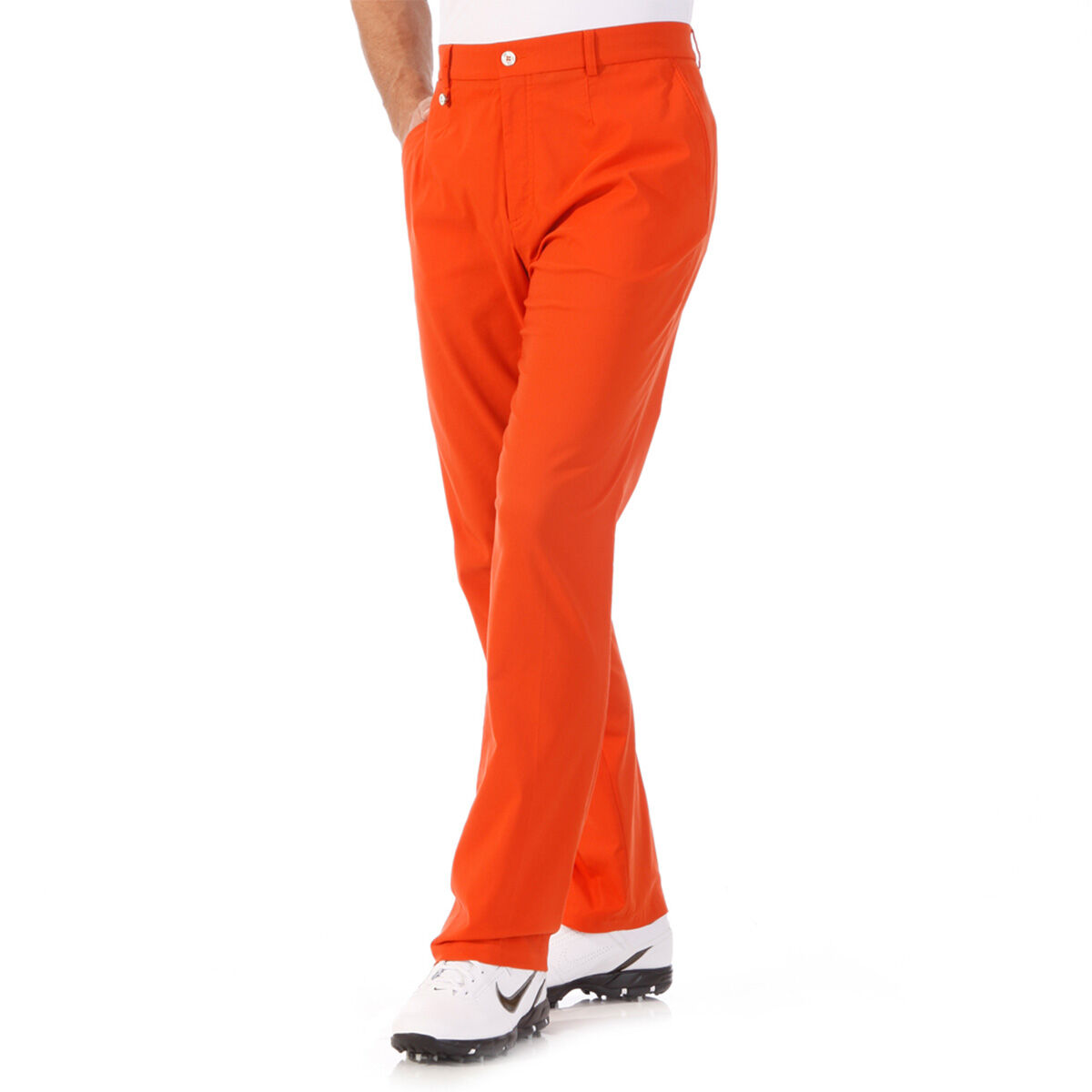 Pantalon GOLFINO Techno Stretch Micro, homme, Normal, Orange, 48 | Online Golf