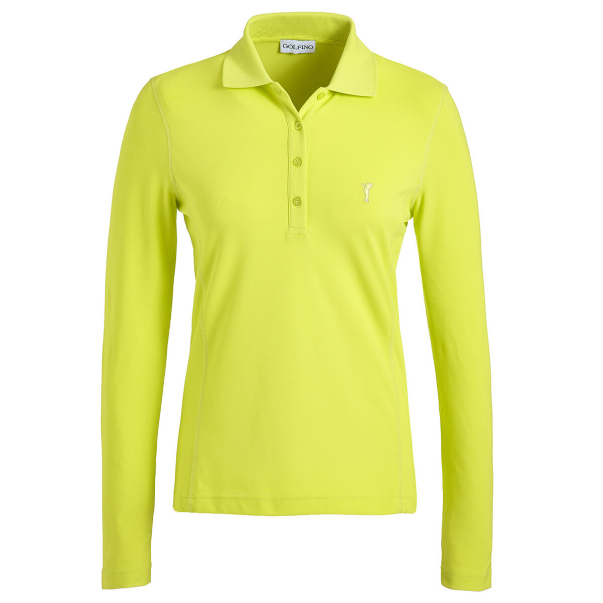 Polo GOLFINO Sun Protection Long Sleeve pour femme, femme, 8, Jaune | Online Golf