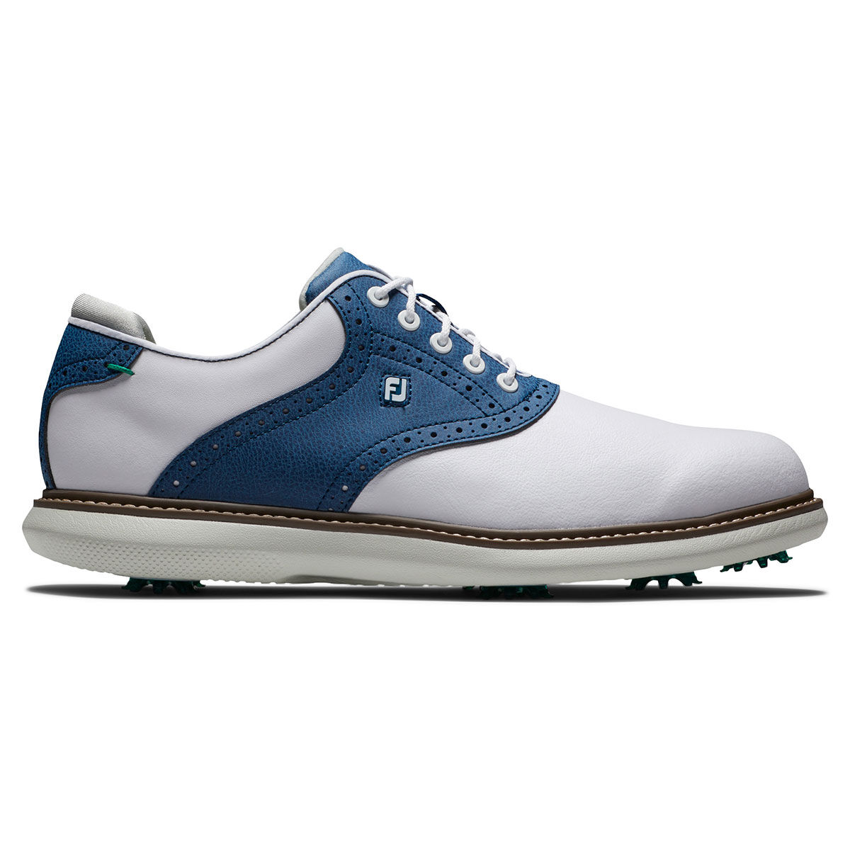 Chaussures FootJoy Traditions, homme, 7, Blanc/Bleu, Normal | Online Golf