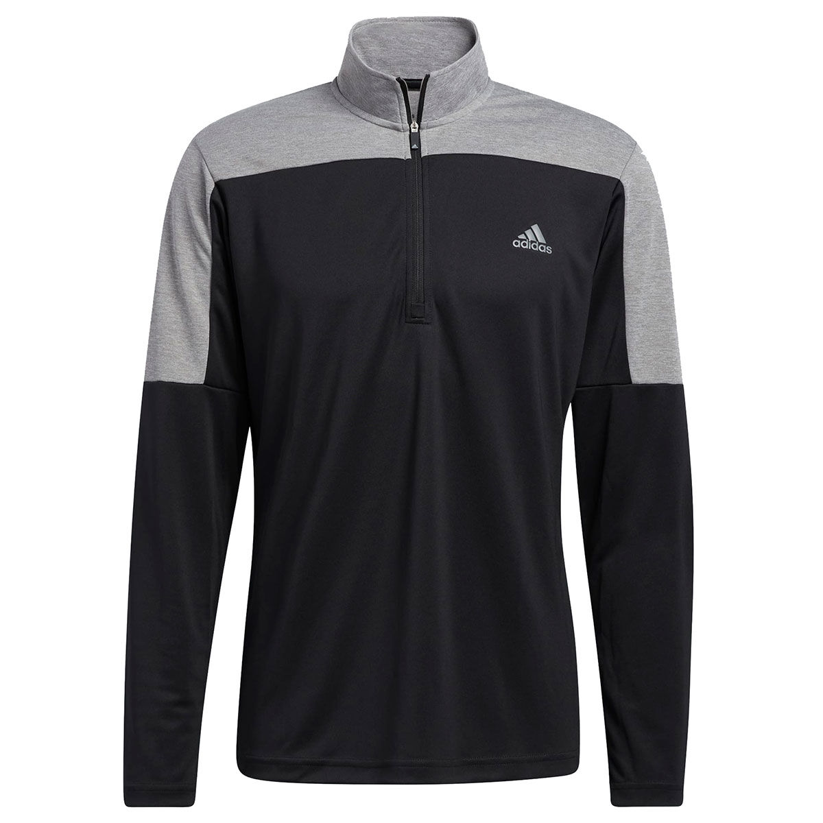 Vêtement intermédiaire adidas Golf UPF Lightweight Left Chest 1/4 Zip, homme, Noir/Gris, Petit  | Online Golf
