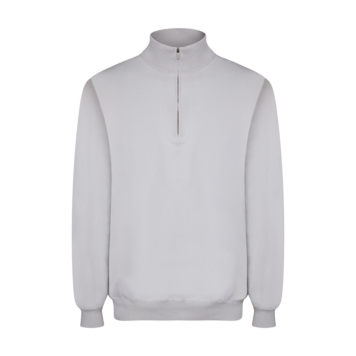 Vêtement intermédiaire Greg Norman Weatherknit Lined 1/4 Zip, homme, Shark grey, Small  | Online Golf