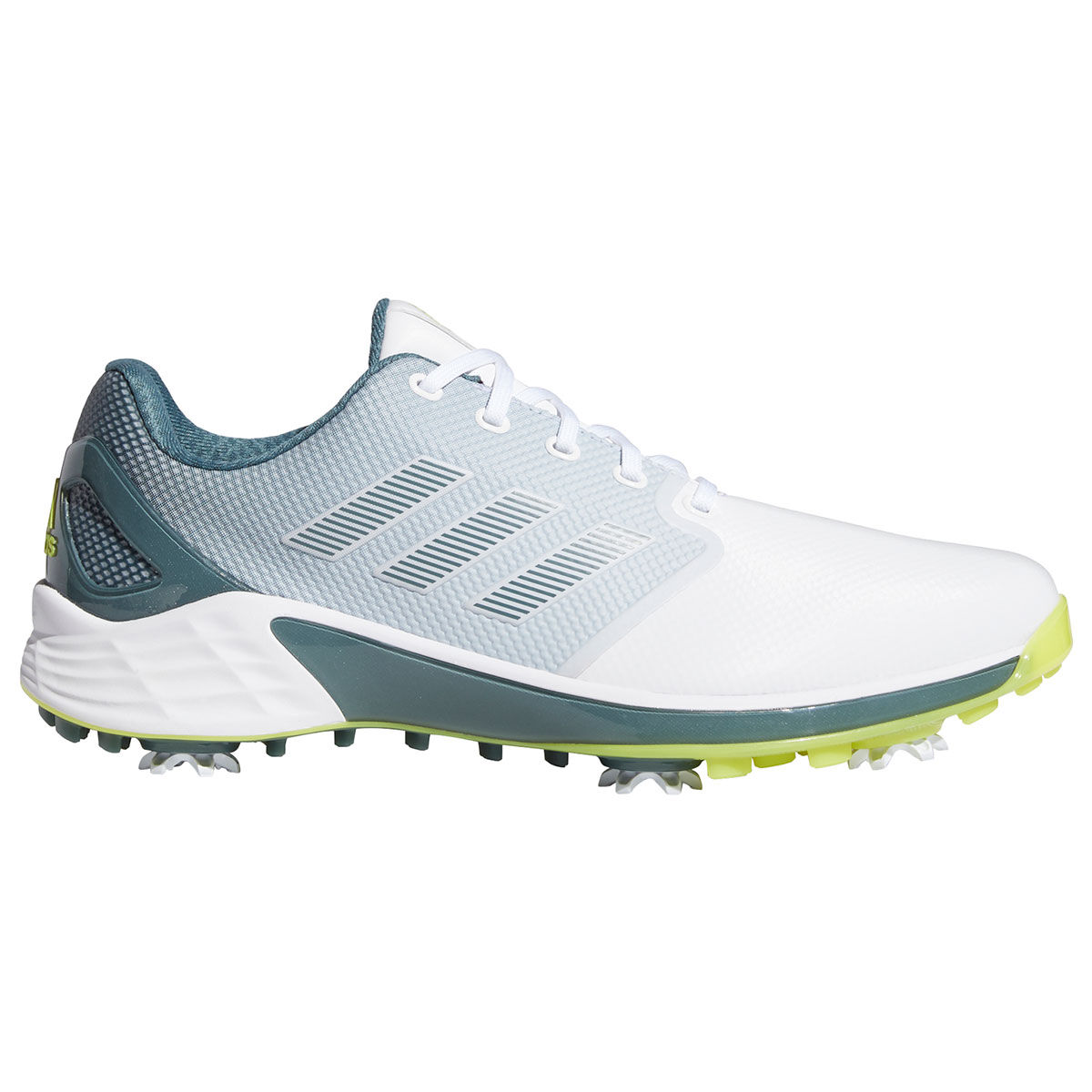 Chaussures adidas Golf ZG21, homme, 7, White/yellow/blue | Online Golf