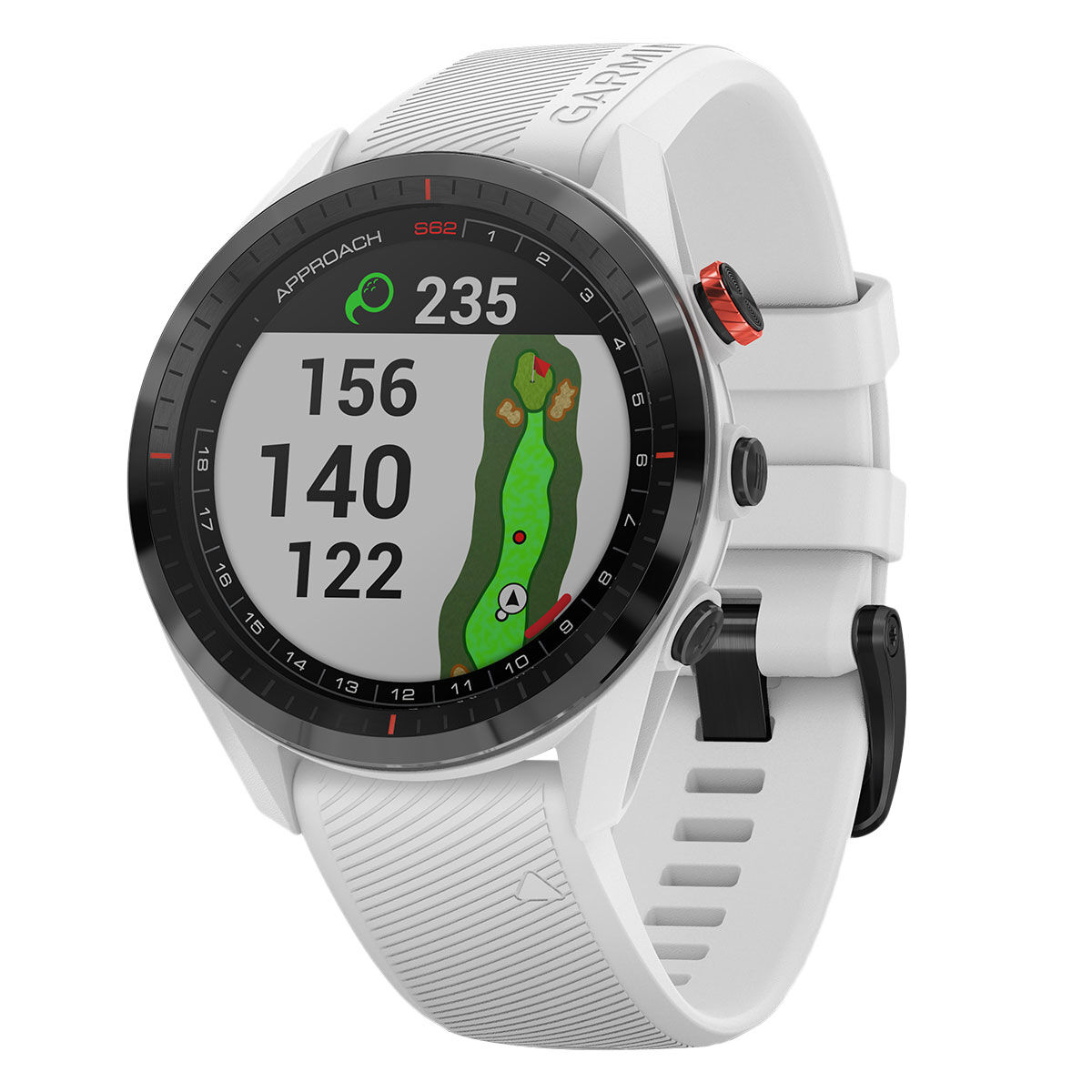MONTRE Golf GPS GOLF Garmin Approach S62, homme, Blanc | Online Golf
