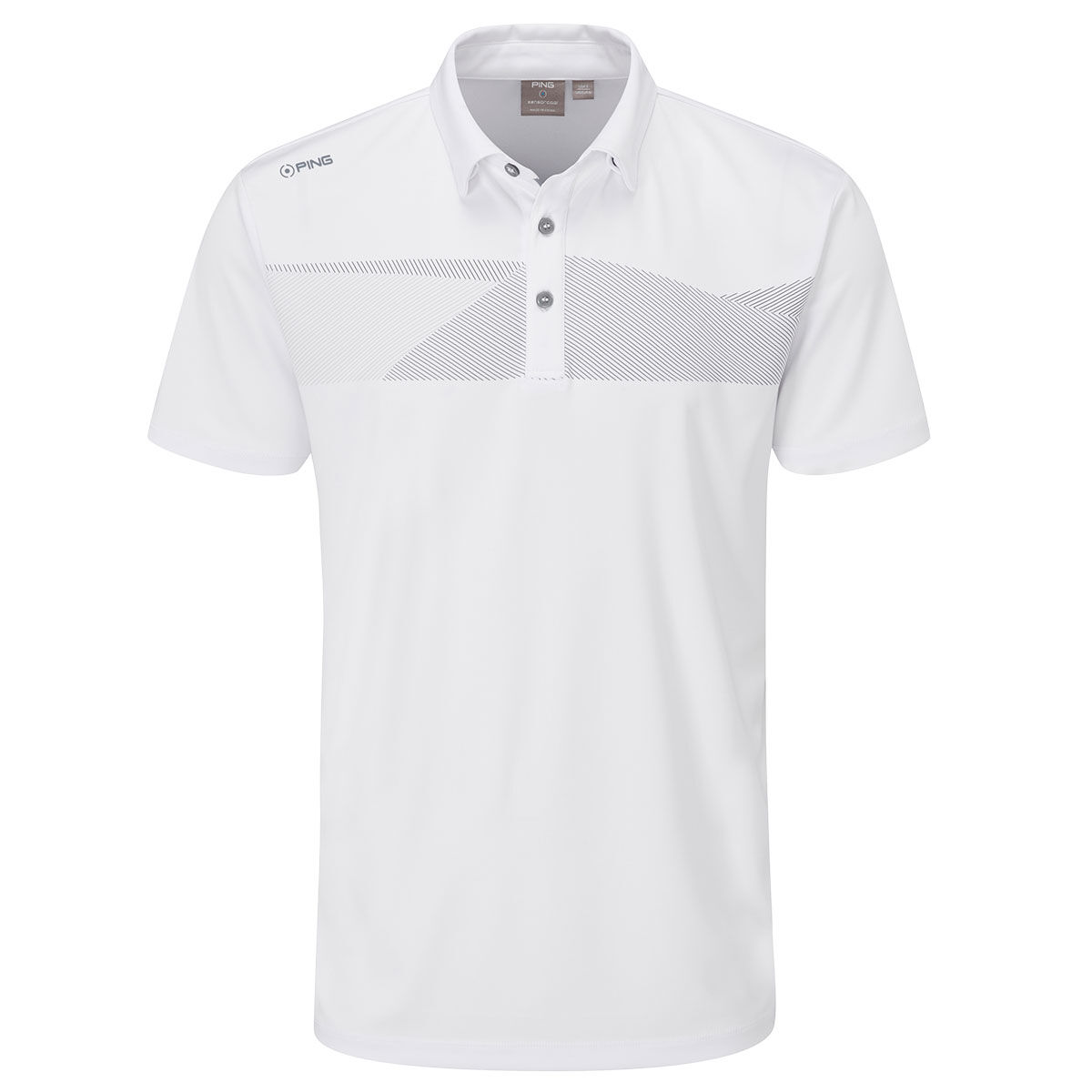 Polo PING Holten, homme, Petit, Blanc | Online Golf