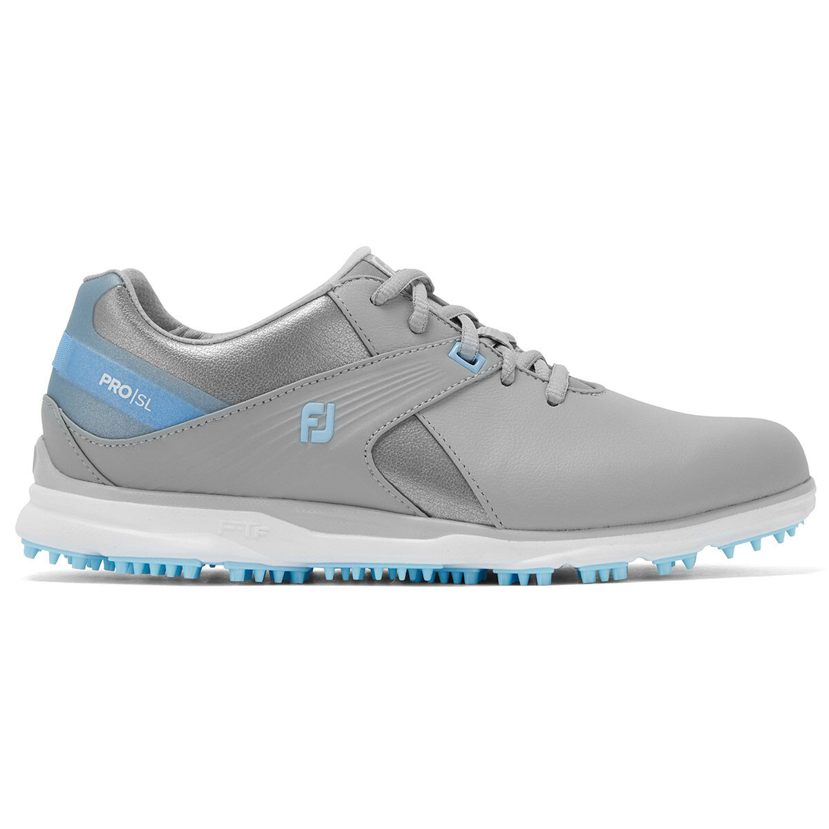 Chaussures FootJoy Pro SL pour femmes, femme, 4, Grey/lt blue, Large | Online Golf