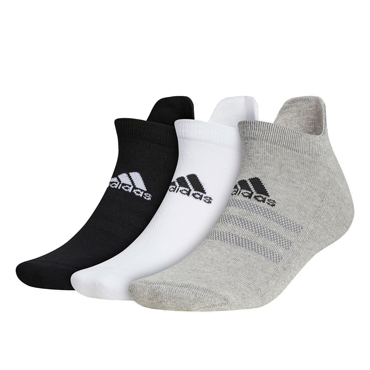 Chaussettes adidas Golf Ankle 3 paires, homme, 6.5-8, Blanc/Noir/Gris | Online Golf