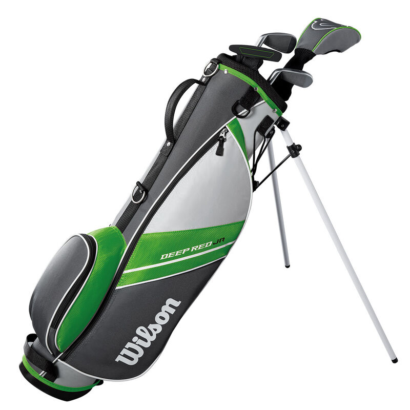 Ensemble Wilson Deep Red Package pour enfants 5-8, unisex, Main Droite, Sac de golf , Vert