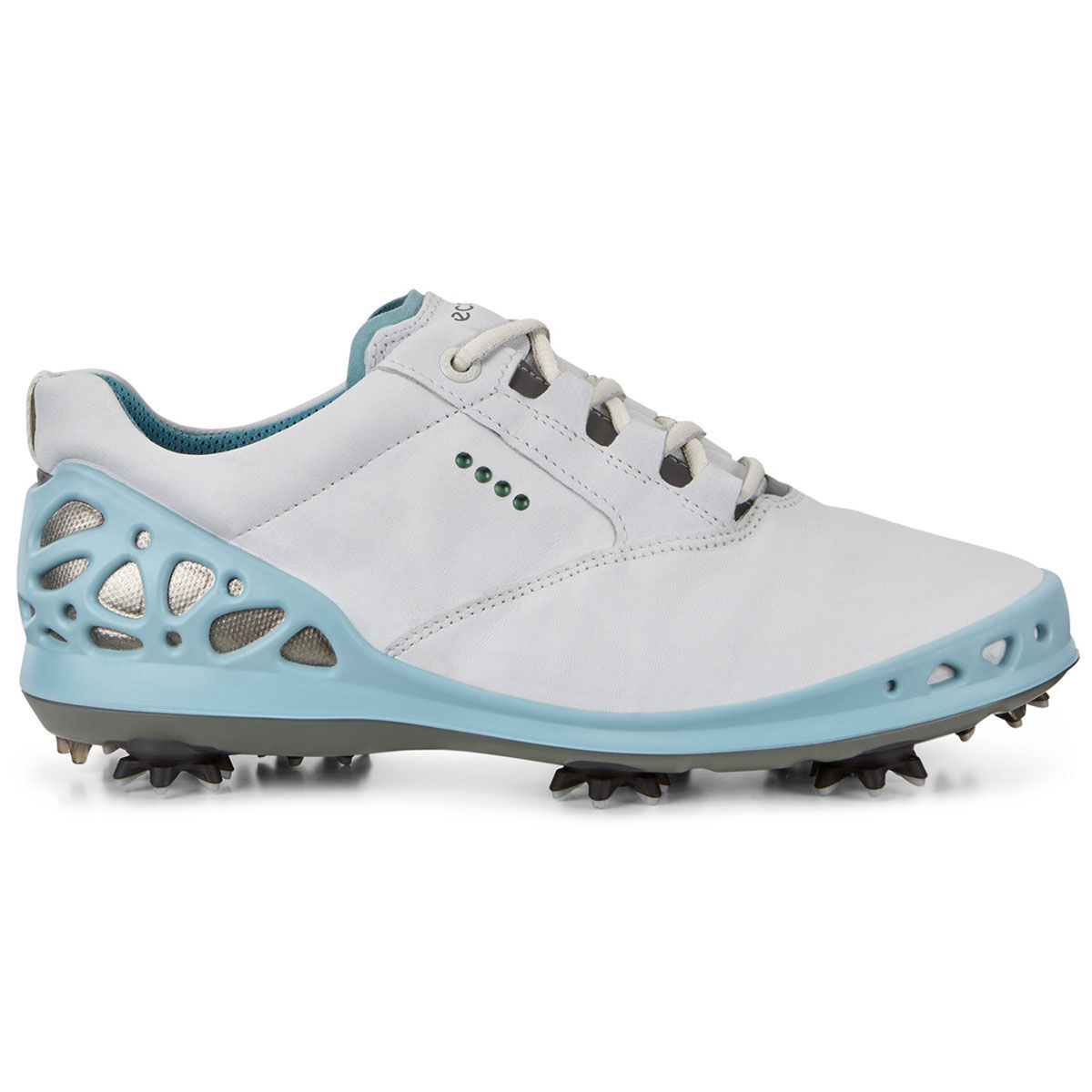 Chaussures ECCO Golf Cage Pour Femmes, femme, 2, White/aqua, Normal | Online Golf
