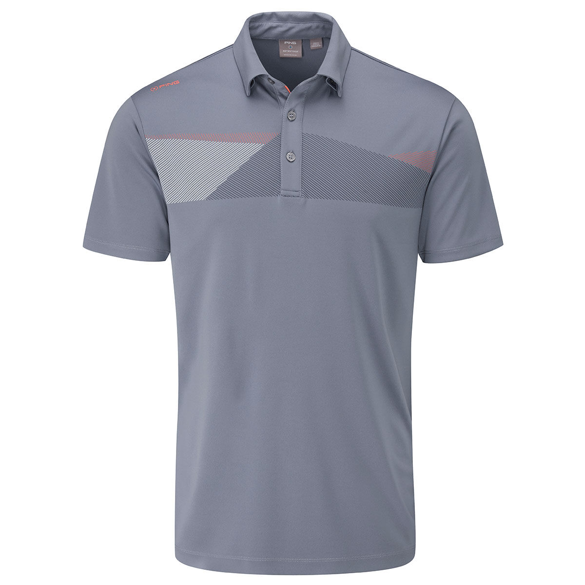 Polo PING Holten, homme, Petit, Greystone | Online Golf