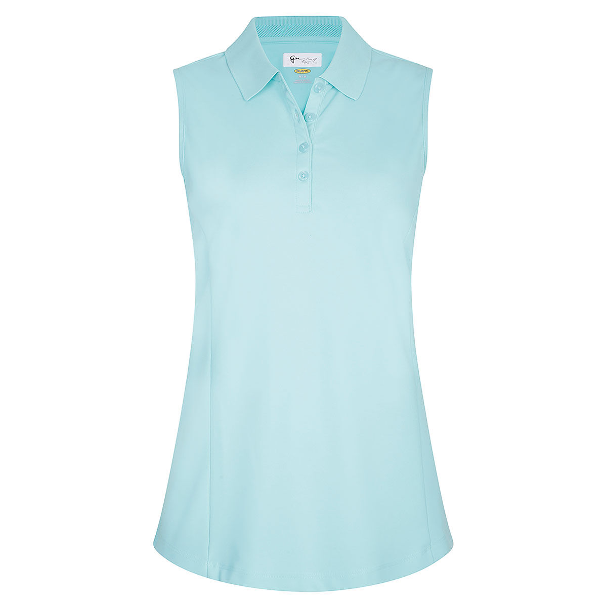 Polo Greg Norman Sleeveless pour femmes, femme, Small, Cool mint | Online Golf